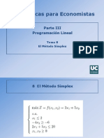 UOC Matematicaparaeconomistas Programaclineal - Elmetodosimplex PDF