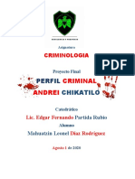 Perfil Ciminal Andréi Chikatilo Final