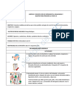 Guía Limpieza y Desinfección Herramienta y Equipos Prevención Covid 19