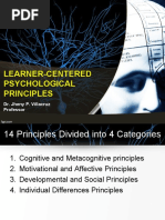 Chapter 1 Learner-Centered Psychological Principles