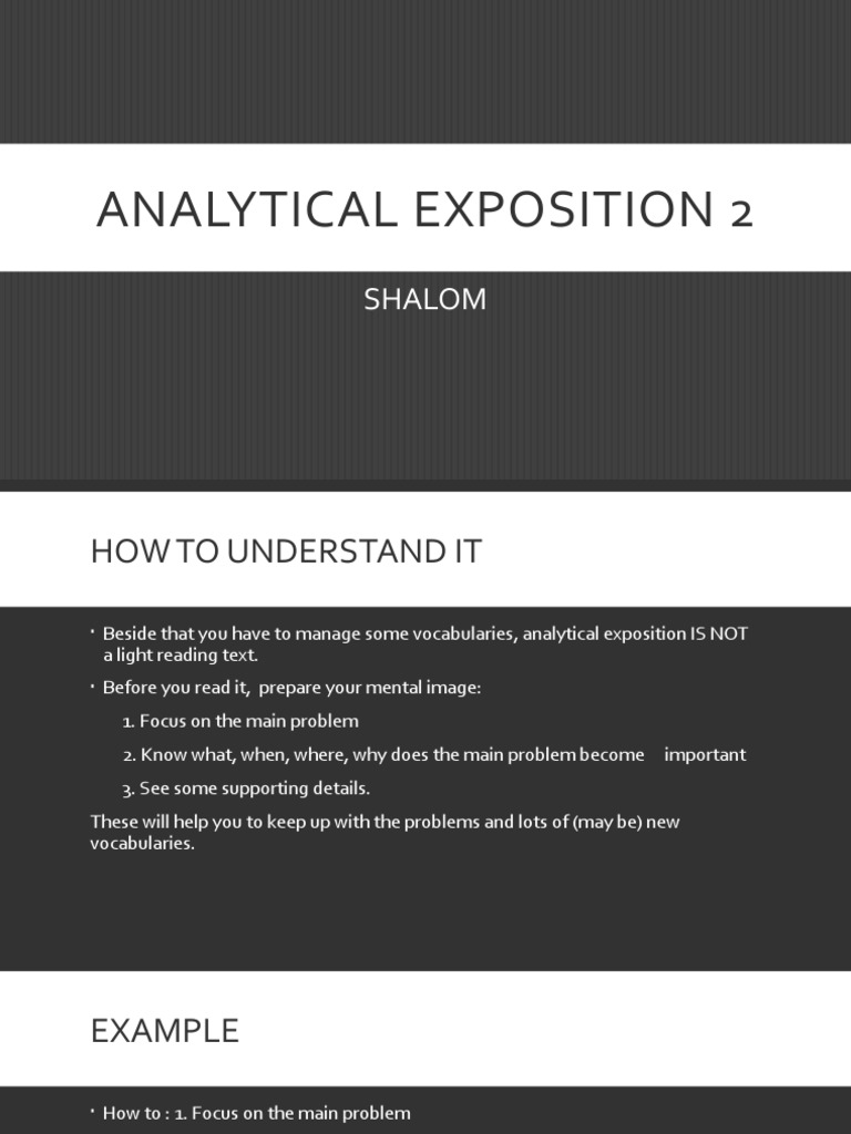 Mastering Analytical Exposition Skills | PDF | Text ...