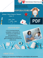 ETAPA PRE-OPERATORIA: Valoración y preparación del paciente quirúrgico