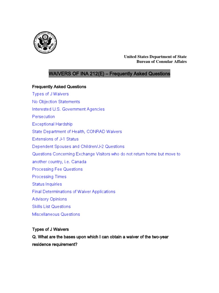 Ina 212 I Waiver , Misrepresentation Waivers – DYNF
