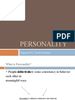 Personality: Prepared By-Amita Parsana