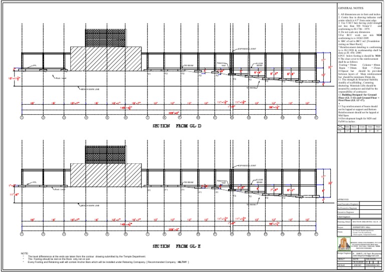 Section From GL-D: General Notes | PDF | Building Materials | Materials
