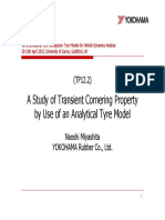 TP12.2 - A STUDY OF TRANSIENT CORNERING PROPERTY BY USE OF AN ANALYTICAL TYRE MODEL - N-Miyashita