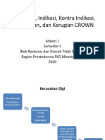 1-Pengertian, Indikasi, Kontra Indikasi, Keuntungan