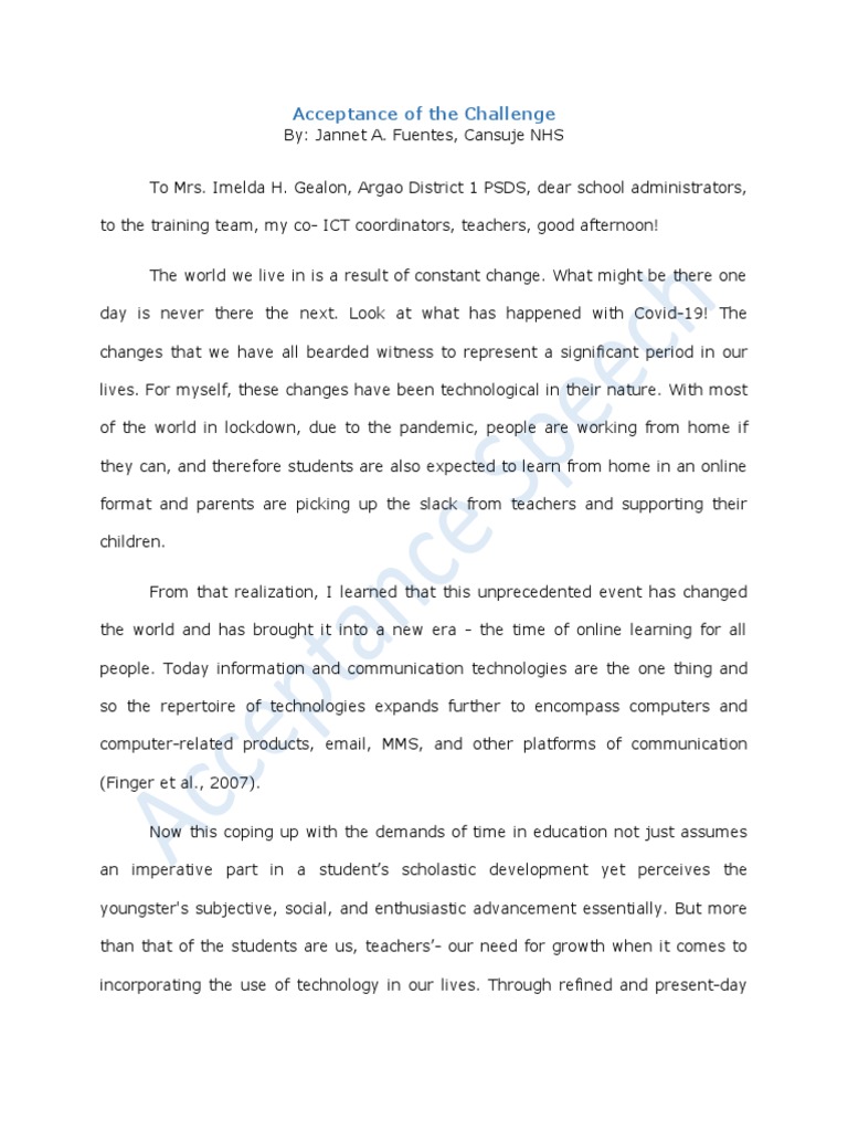 Embracing the Challenge of Change | PDF | Educational Technology | Pedagogy