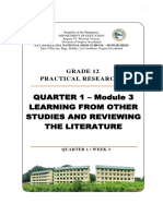 PR2 Week 3 Learning From Other Studies and Reviewing The Literature PDF