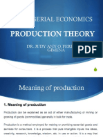 1.1. Production Theory