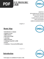 Dell'S Move From B2C To B2B: Group No - 3