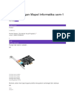 Pekan Ulangan Mapel Informatika Sem