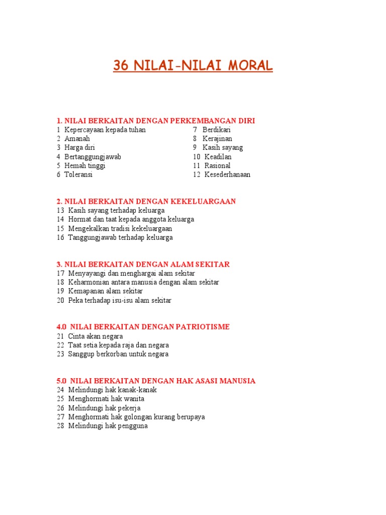 Nilai Nilai Moral Pdf