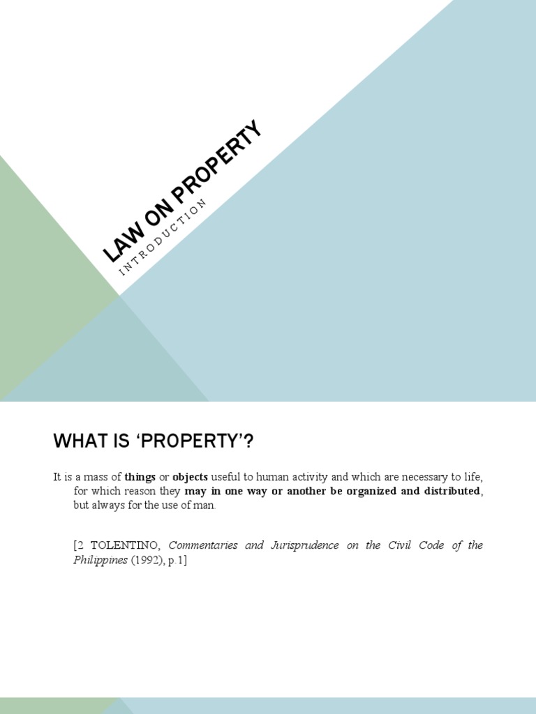 Understanding Property Law Basics | PDF | Property | Real Property