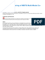 Bandwidth Sharing of MBTS Multi-Mode Co-Transmission