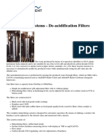 Mineralizing Systems - De-Acidification Filters