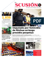11 Diario La Discusión de Chillán, Chile 10-10-2020 Imputado Por Femicidio de Ninhue Arriesga Presidio Perpetuo.