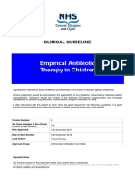 Empirical Antibiotic Therapy in Children: Clinical Guideline