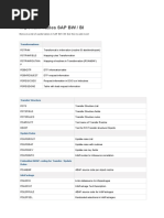 Important Tables SAP BW BI