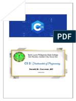 Module 1 - Processing A C++ Languange Program PDF