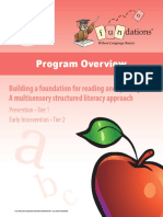 Fundations Program Overview Level 1 PDF
