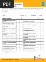 Level K Tier 1 Learning Activity Self-Study Checklist PDF