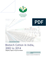 Biotech Cotton in India, 2002 To 2014: Adoption, Impact, Progress & Future