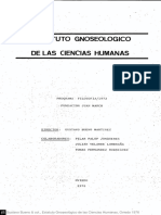Estatuto Gnoseológico de Las Ciencias Humanas (Tomo 1) - Gustavo Bueno PDF