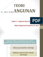 Materi 3 - Teori Pembangunan