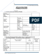 Formulir Aplikasi Karyawan