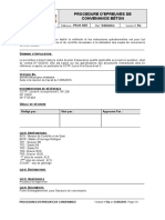 Procedure D'epreuves de Convenance Pour Le Betonnage Des Pieux Pour Les Viaducs V-010.4 Et V-011.2