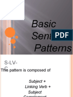 Basic Sentence Patterns