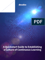 A Quickstart Guide To Establishing A Culture of Continuous Learning