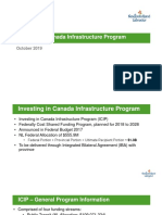 Municipal Infrastructure - ICIP Presentation For NewLEEF (10 OCT 2019)
