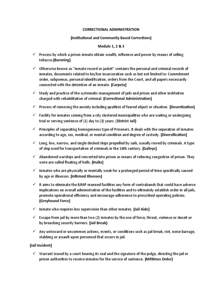 Overview of Correctional Administration | PDF | Flagellation | Prison