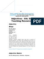 Adjectives - ESL EFL Teaching Resources PDF