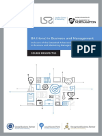 BA (Hons) in Business and Management Top-Up Course Prospectus