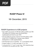 RUIDP Phase IV Proposal for Smaller Cities and Heritage Towns