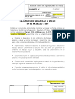 FT-SST-027 Formato Objetivos de Seguridad y Salud en El Trabajo