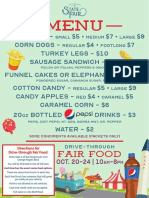 Drive Through Menu PDF