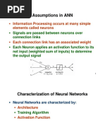 Assumptions in ANN: Information Processing Occurs at Many Simple