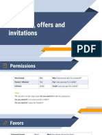 Requests, Offers and Invitations