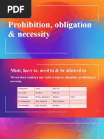 Expressing obligation, prohibition and necessity in English