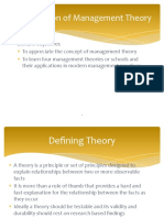 Evolution of Management Theories