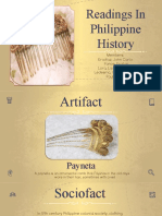 Philippine History Artifact Readings