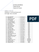 Absensi & Notulensi telaah jurnal Aplastic Anemia diagnosis and treatment