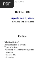 LECTURE 4 Sytetms Classification