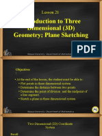 Lesson 21-Introduction To Three Dimensional Geometry Plane Sketching