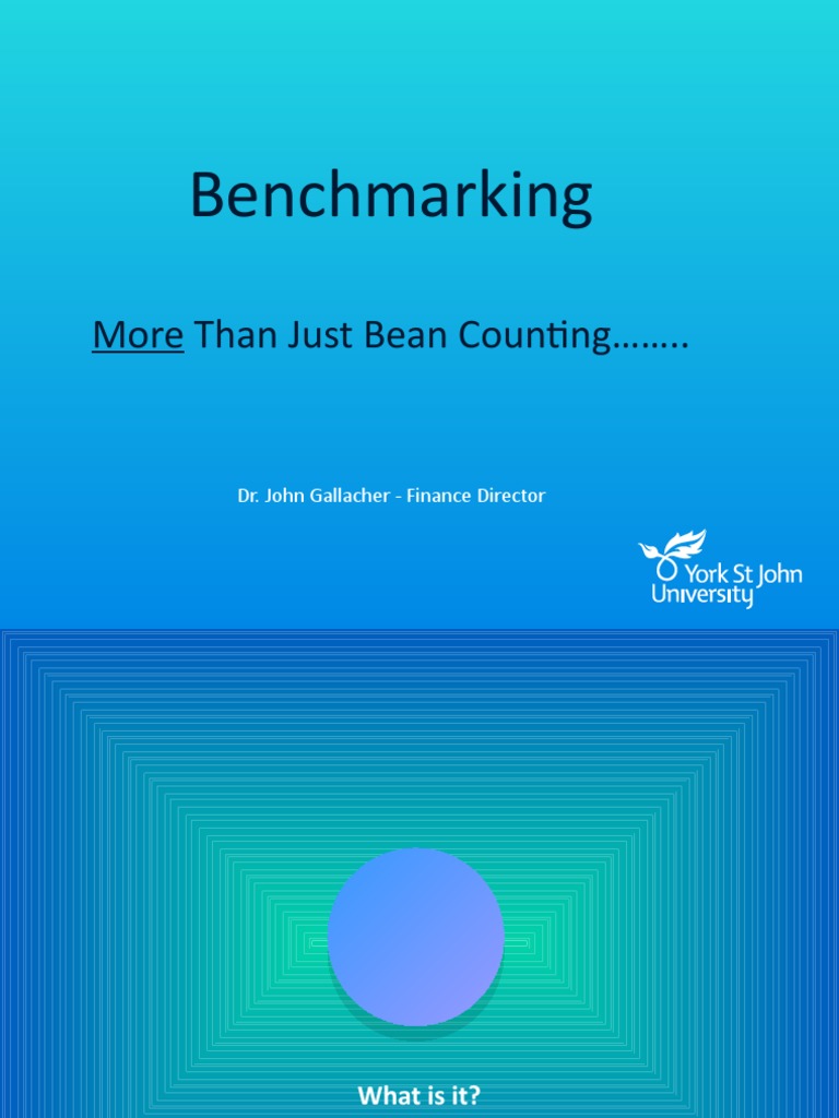 Benchmarking More Than Just Bean Counting . PDF Benchmarking