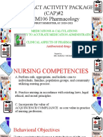 Contract Activity Package (CAP) #2 NCM106 Pharmacology